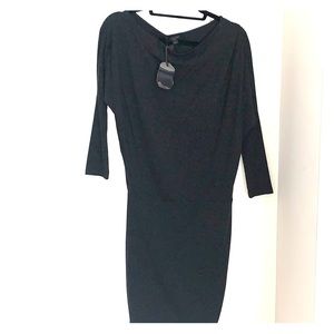 Allsaints Fri grey fitted dress